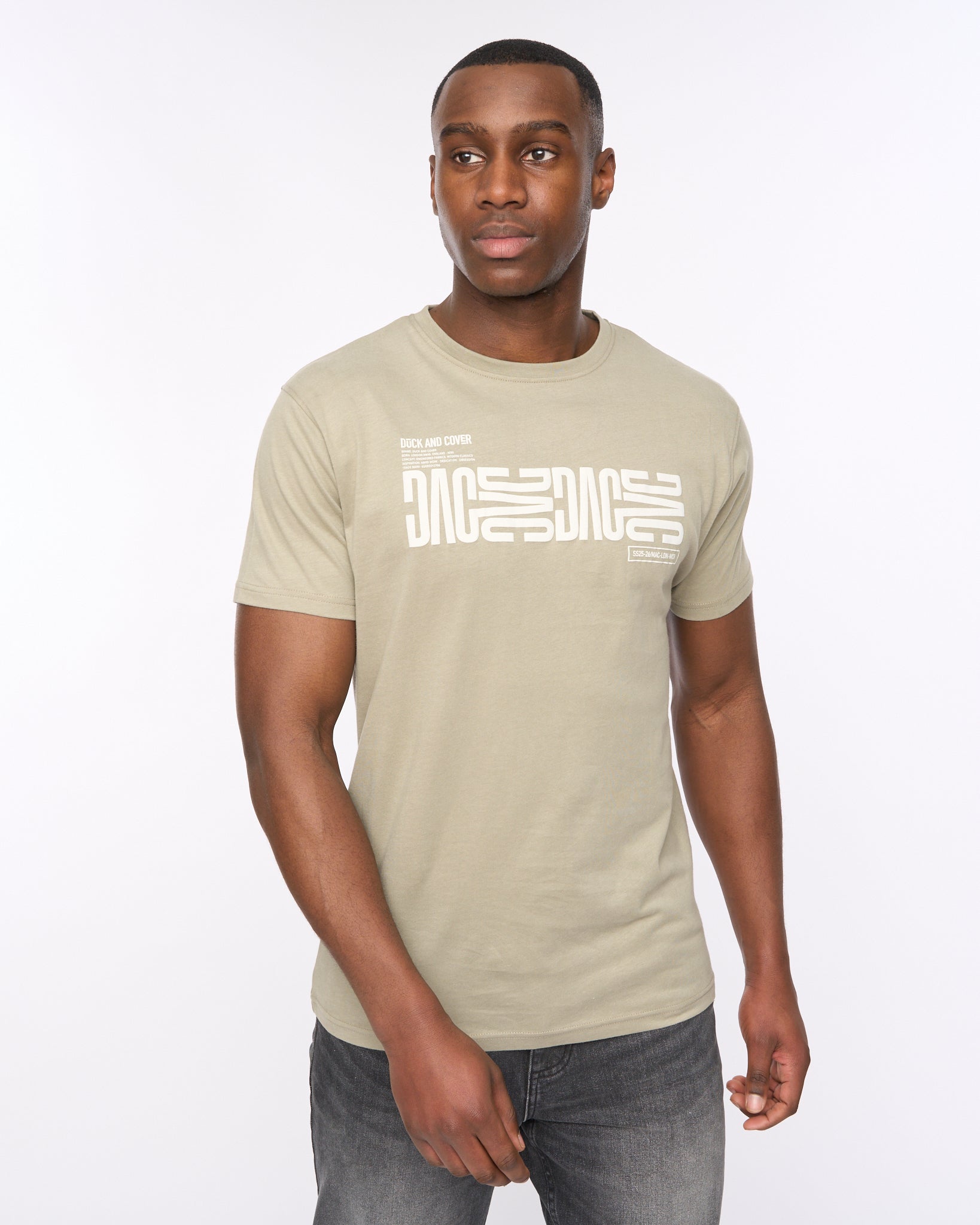 Duck and Cover Mens Trentmore T-Shirt Sage