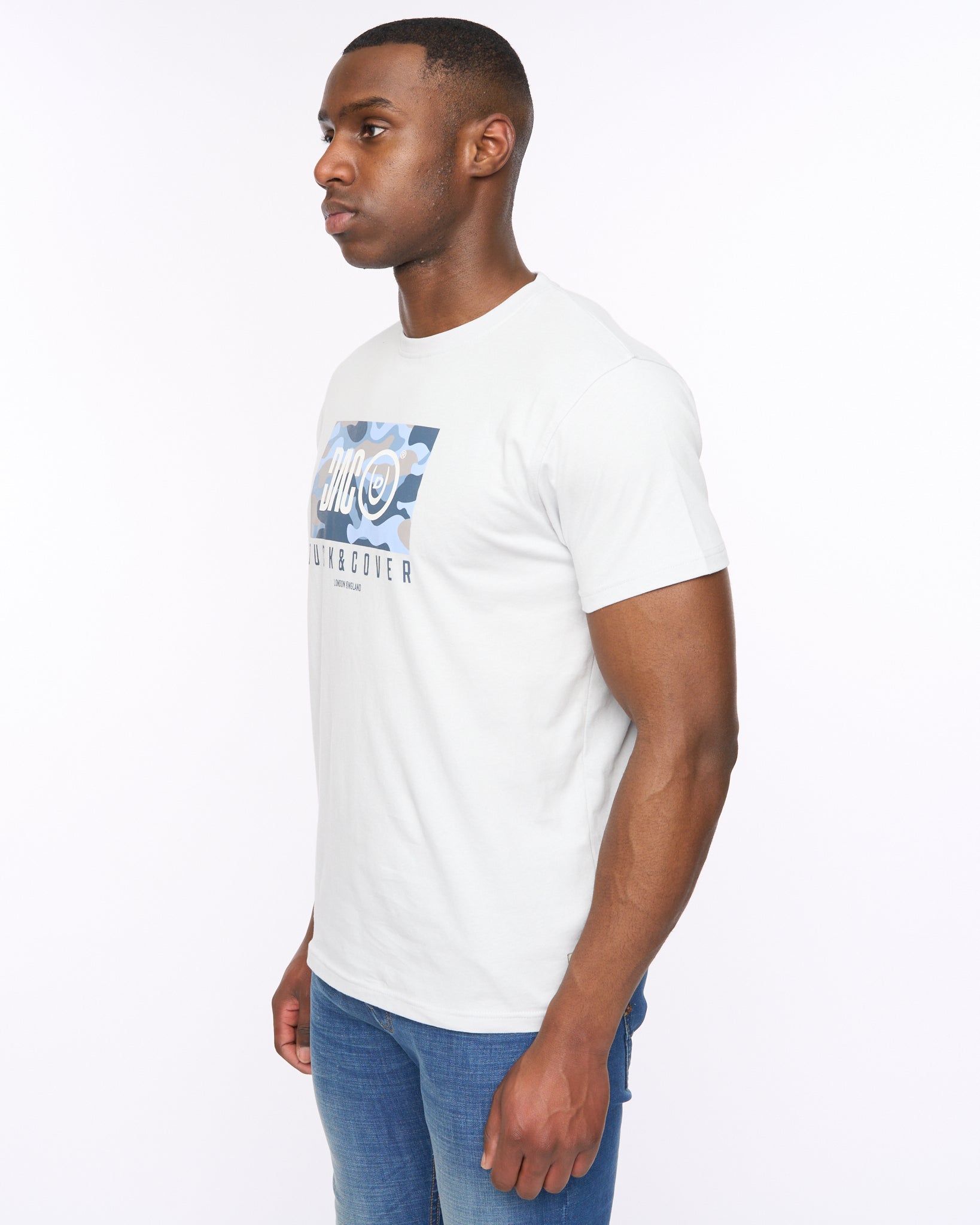 Duck and Cover Mens Chamche T-Shirt  Light Blue