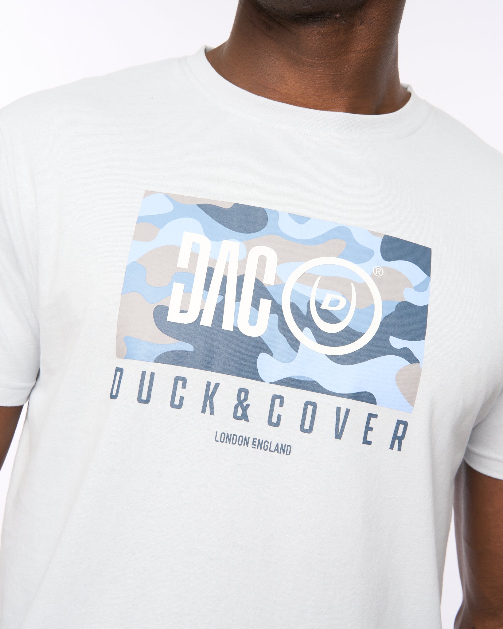Duck and Cover Mens Chamche T-Shirt  Light Blue