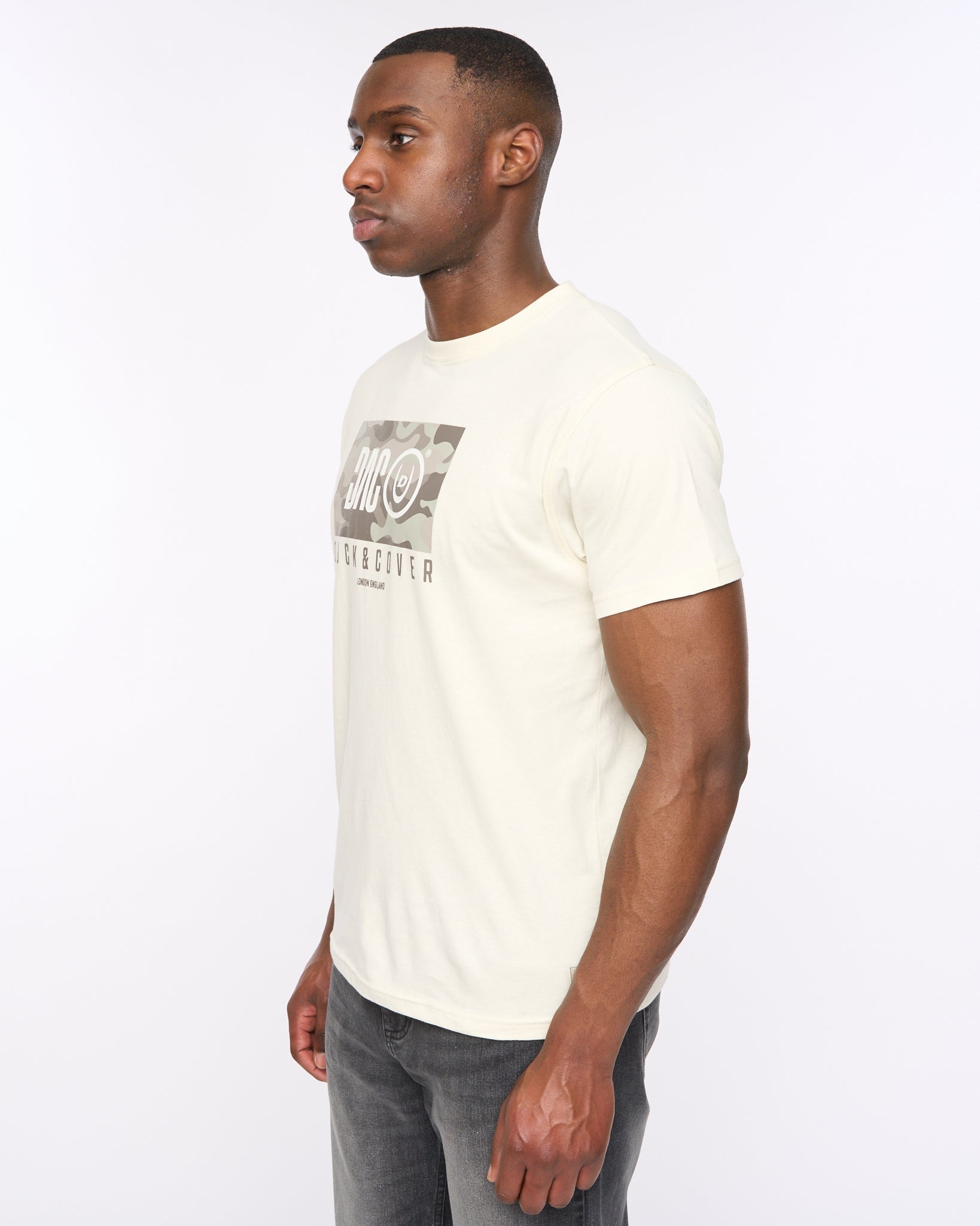 Duck and Cover Mens Chamche T-Shirt  Off White
