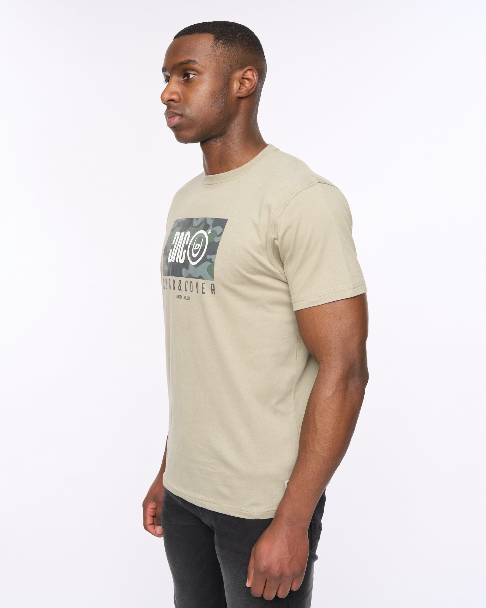 Duck and Cover Mens Chamche T-Shirt  Sage