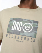 Duck and Cover Mens Chamche T-Shirt  Sage