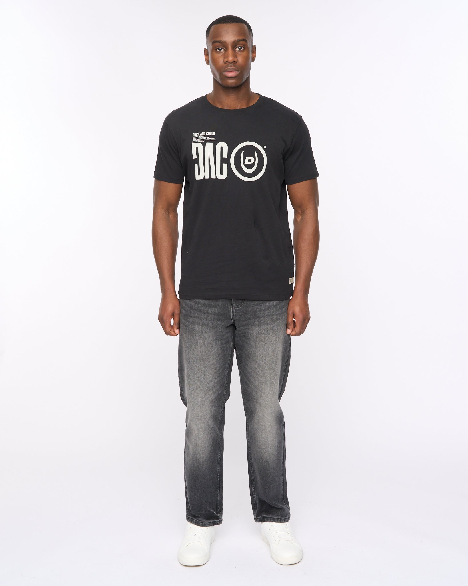 Duck and Cover Mens Dacstee T-Shirt (Black)