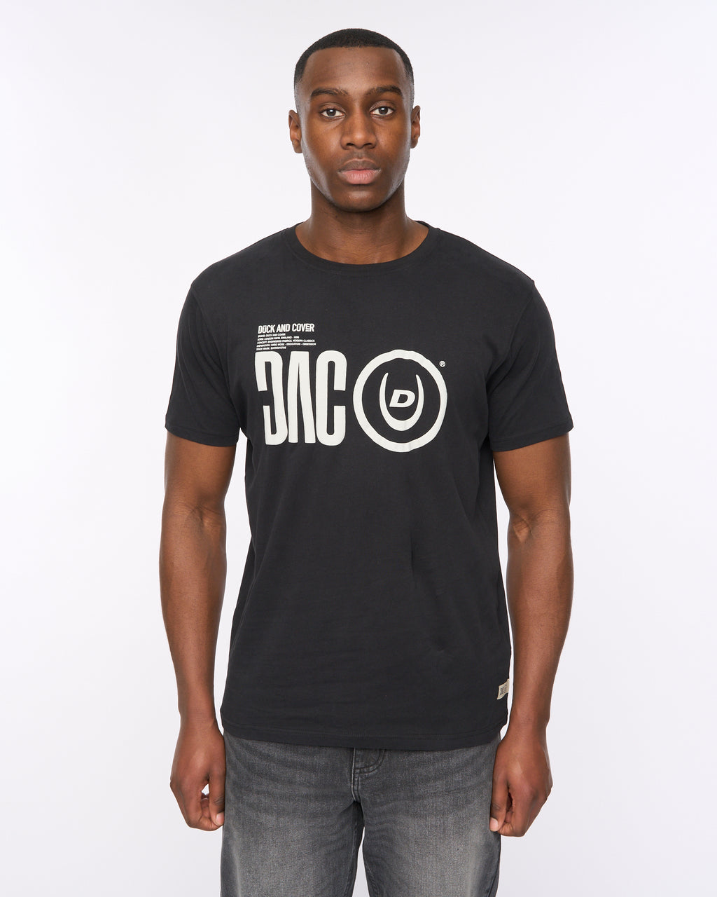 Duck and Cover Mens Dacstee T-Shirt (Black)