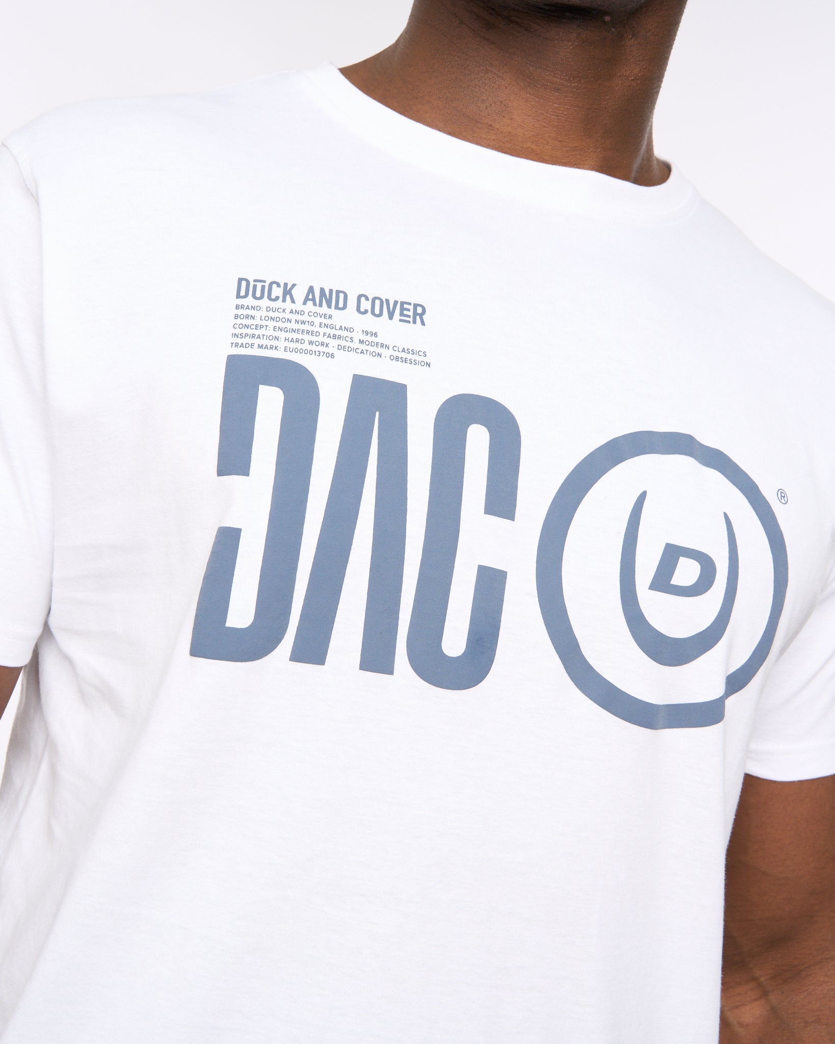Duck and Cover Dacstee T-Shirt (White)