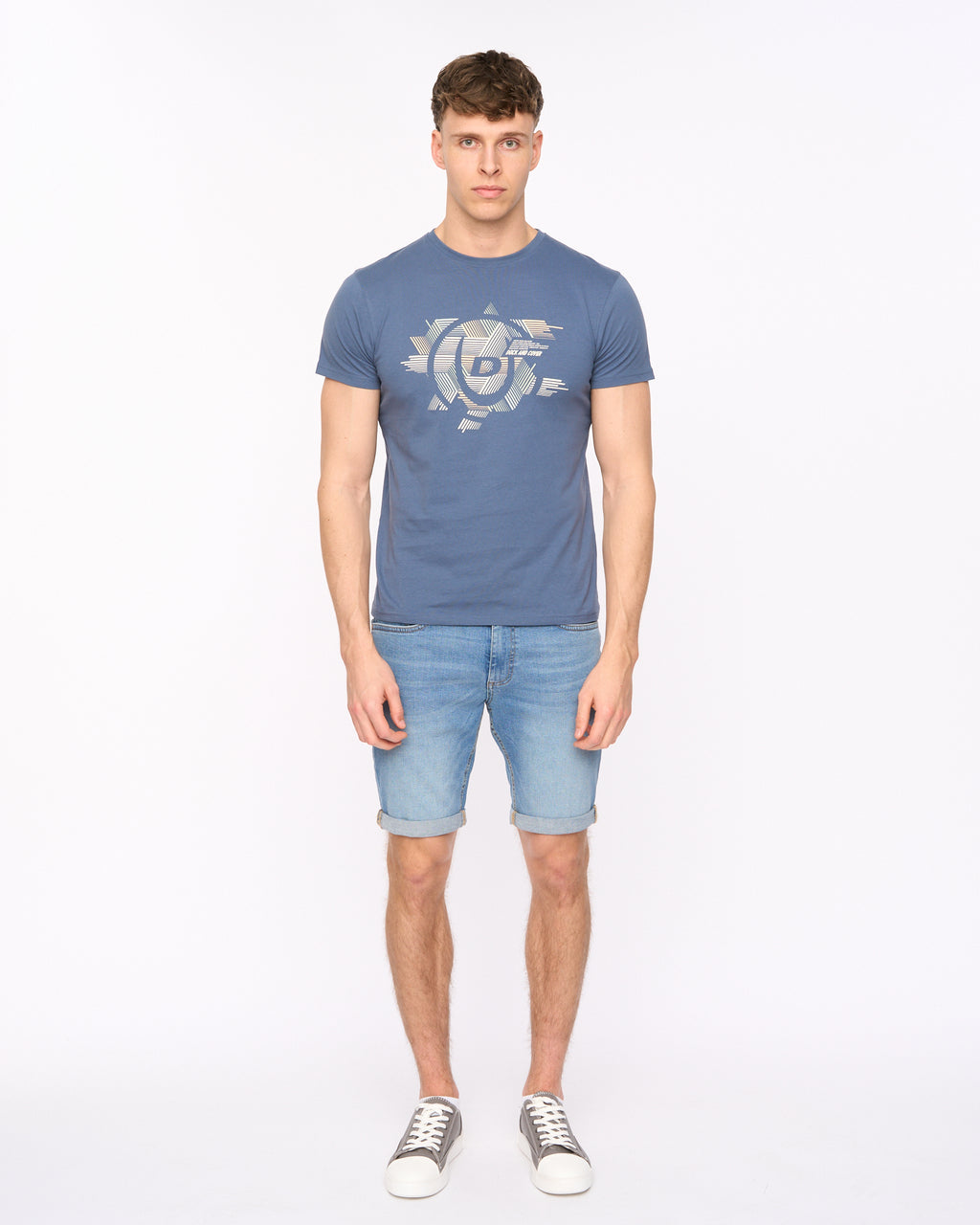 Duck  &  Cover Haltecks T-Shirt Blue