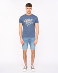 Duck  &  Cover Haltecks T-Shirt Blue