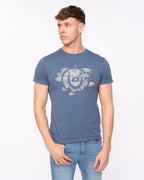 Duck  &  Cover Haltecks T-Shirt Blue