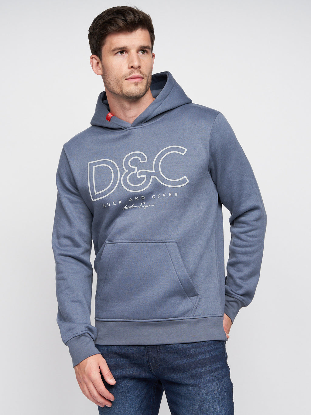 Duck & Cover Icarusa Hoody Denim Blue
