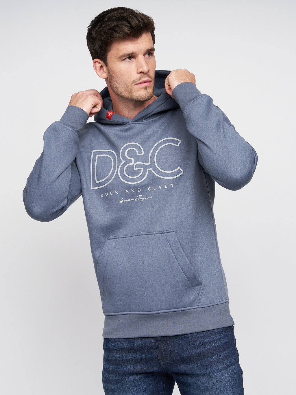 Duck & Cover Icarusa Hoody Denim Blue