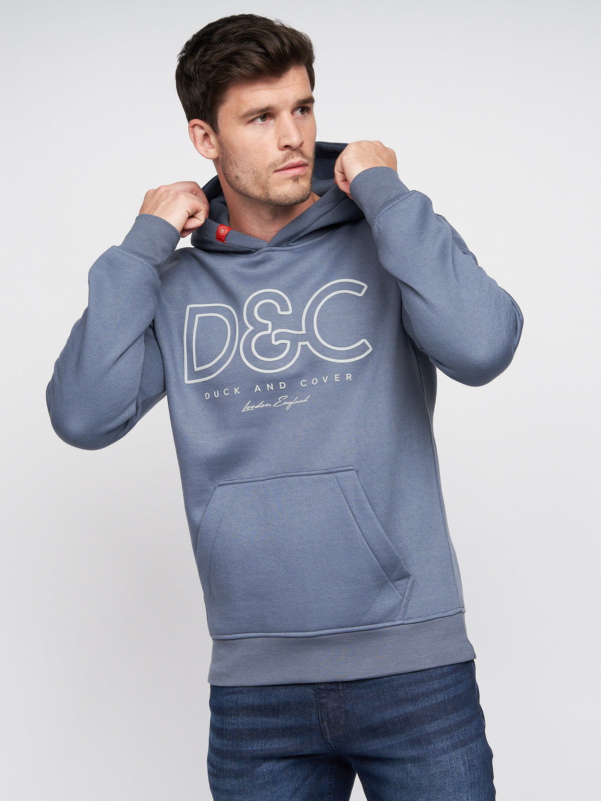 Duck & Cover Icarusa Hoody Denim Blue