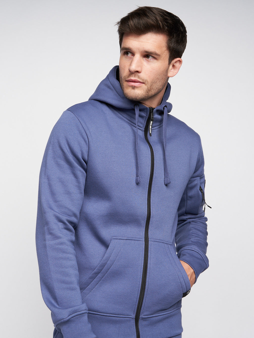 Duck and Cover Milgate Zip Hoody   Navy