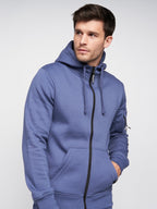 Duck and Cover Milgate Zip Hoody   Navy