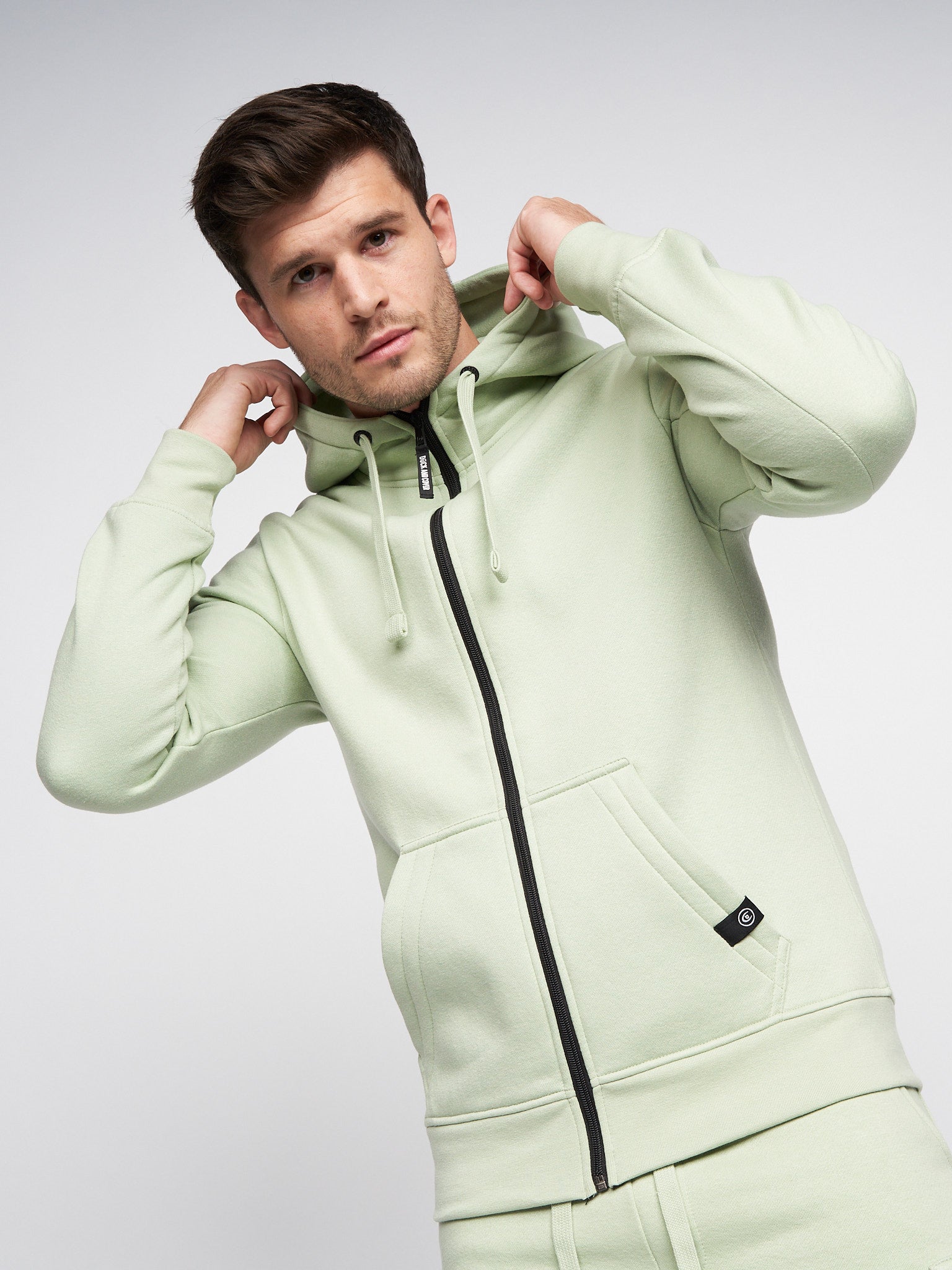 Duck and Cover  Milgate Zip Hoody Sage