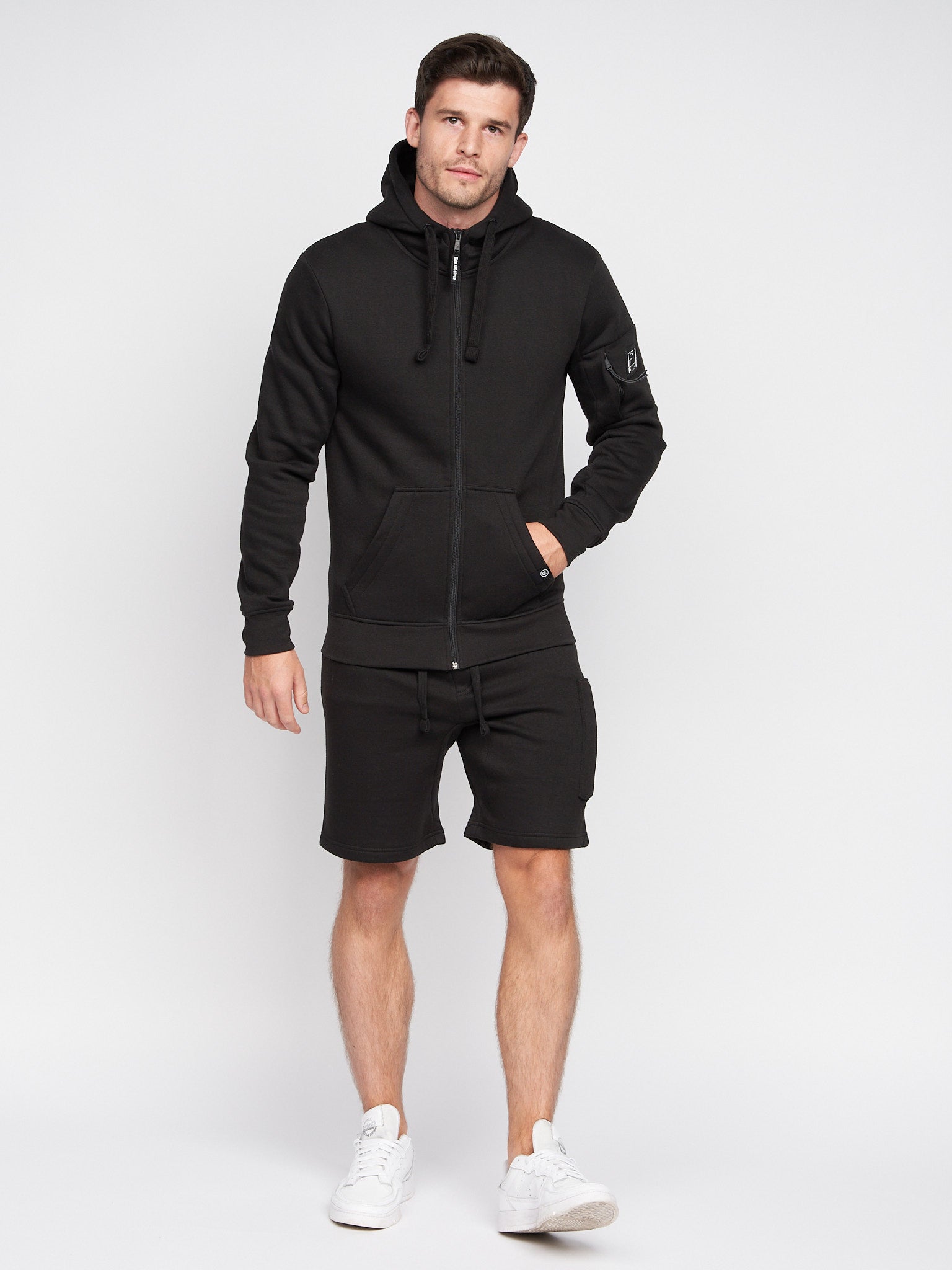 Duck and Cover Milgate  ZipHhoody  Black