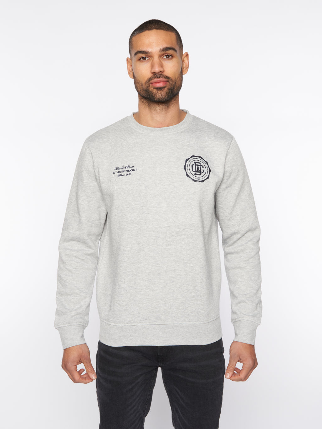 Duck & Cover  Keyaan Crew Neck Sweat Grey