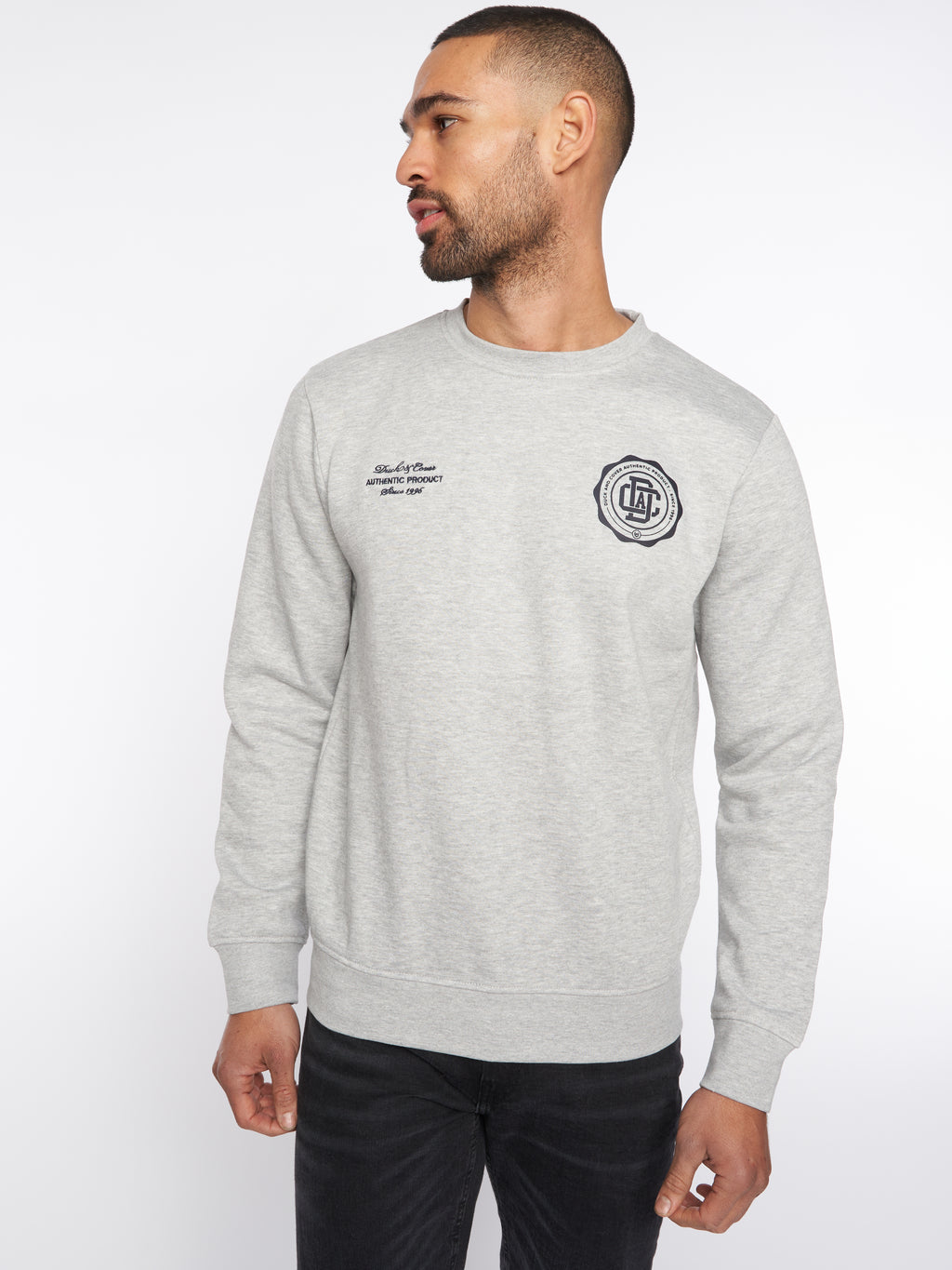 Duck & Cover  Keyaan Crew Neck Sweat Grey