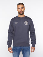Duck & Cover Crew  Keyaan Neck Sweat Navy