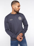 Duck & Cover Crew  Keyaan Neck Sweat Navy
