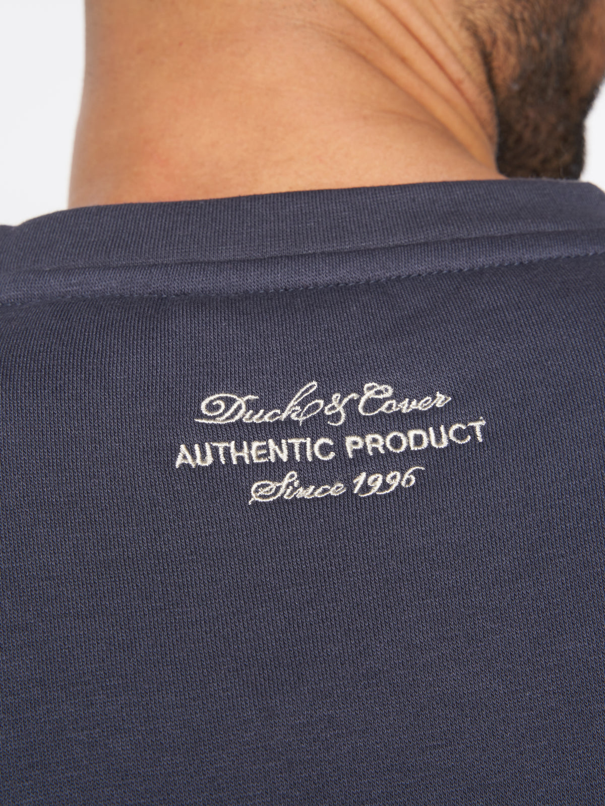 Duck & Cover Crew  Keyaan Neck Sweat Navy