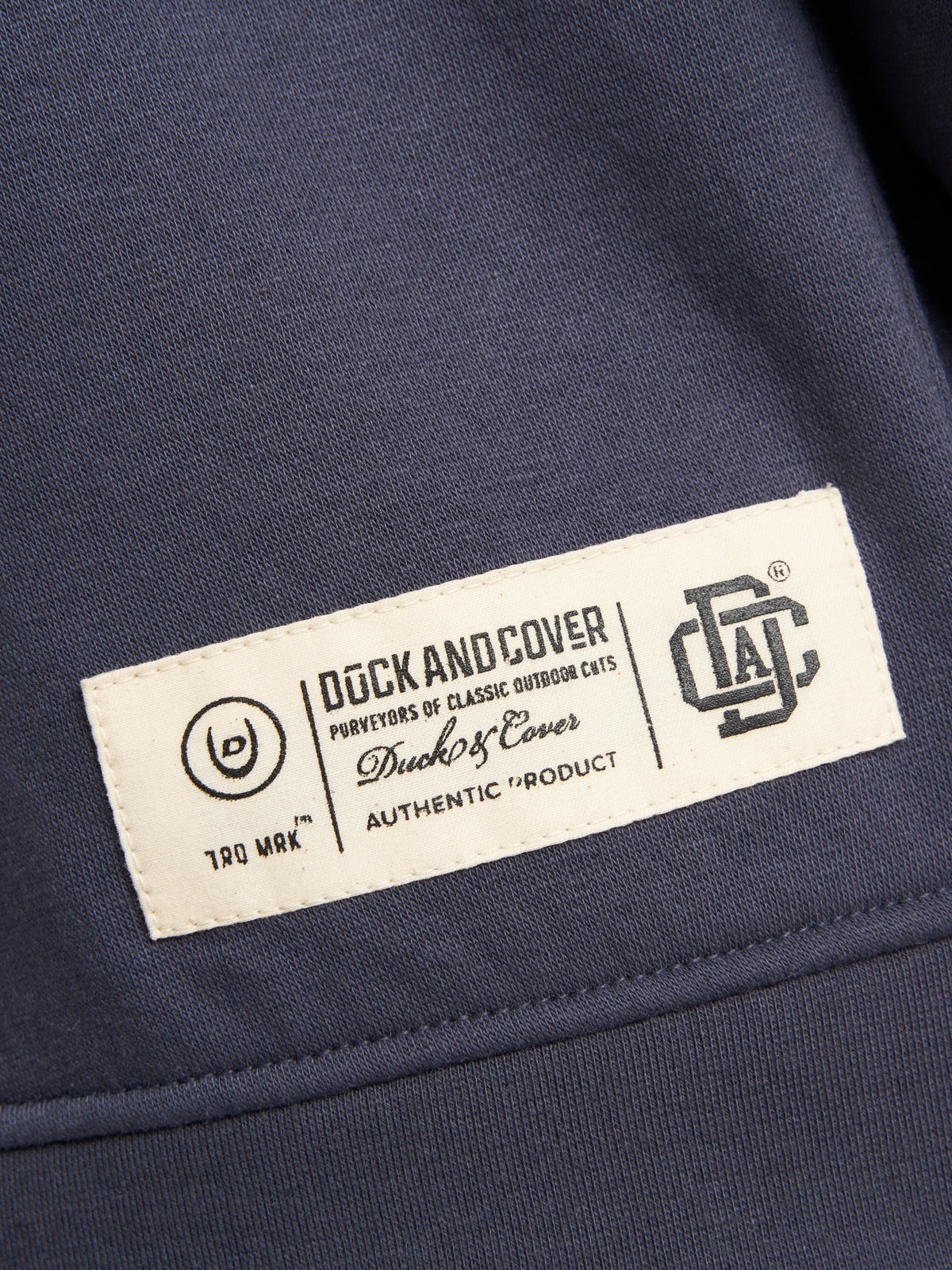 Duck & Cover Crew  Keyaan Neck Sweat Navy
