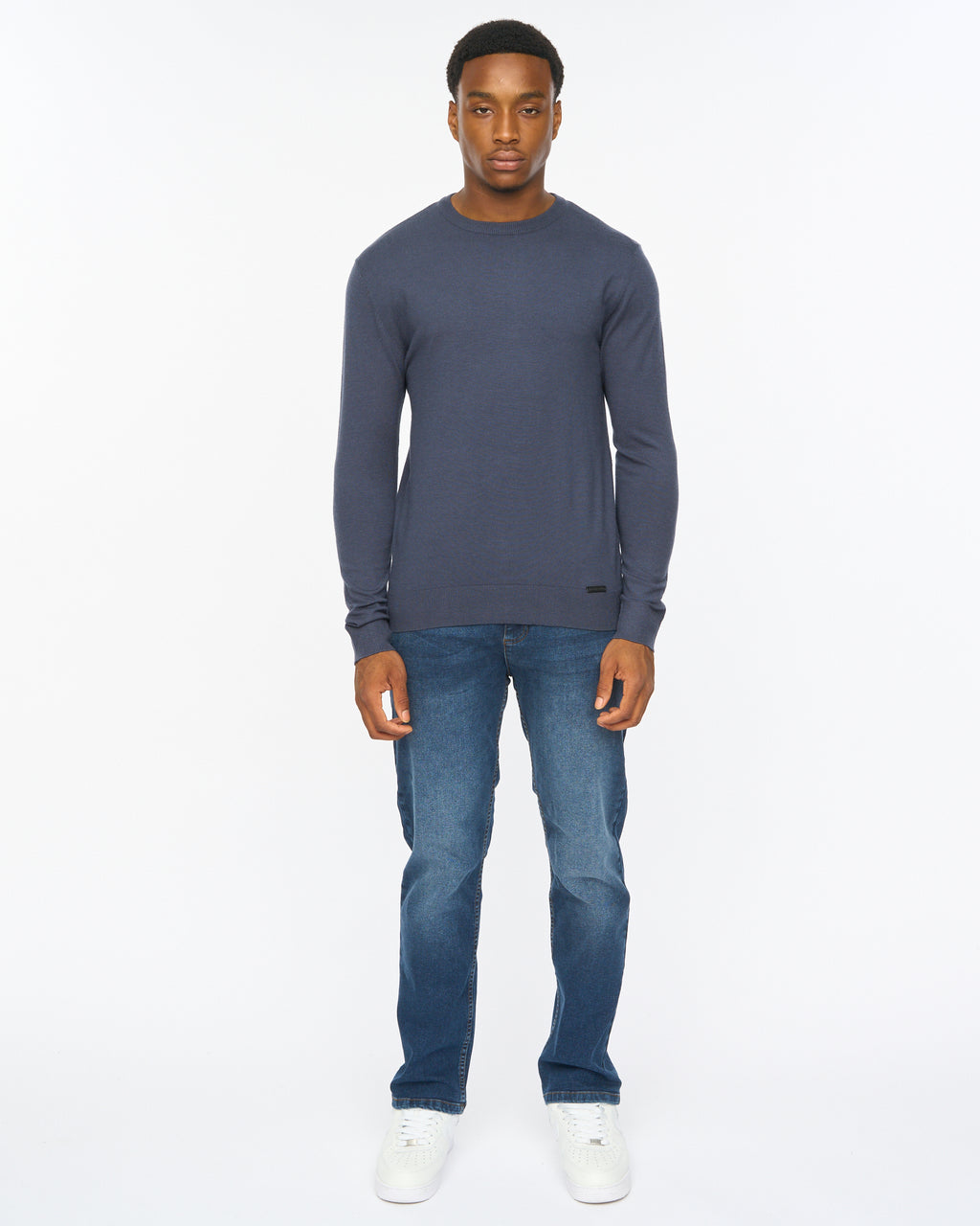 Duck & Cover Consenza Crew Knit Navy