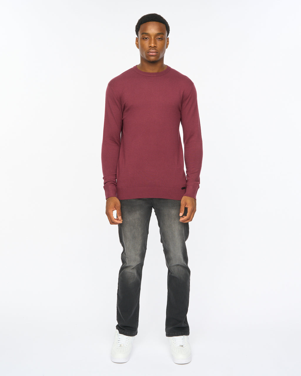 Duck & Cover Consenza Crew Knit  Raisin