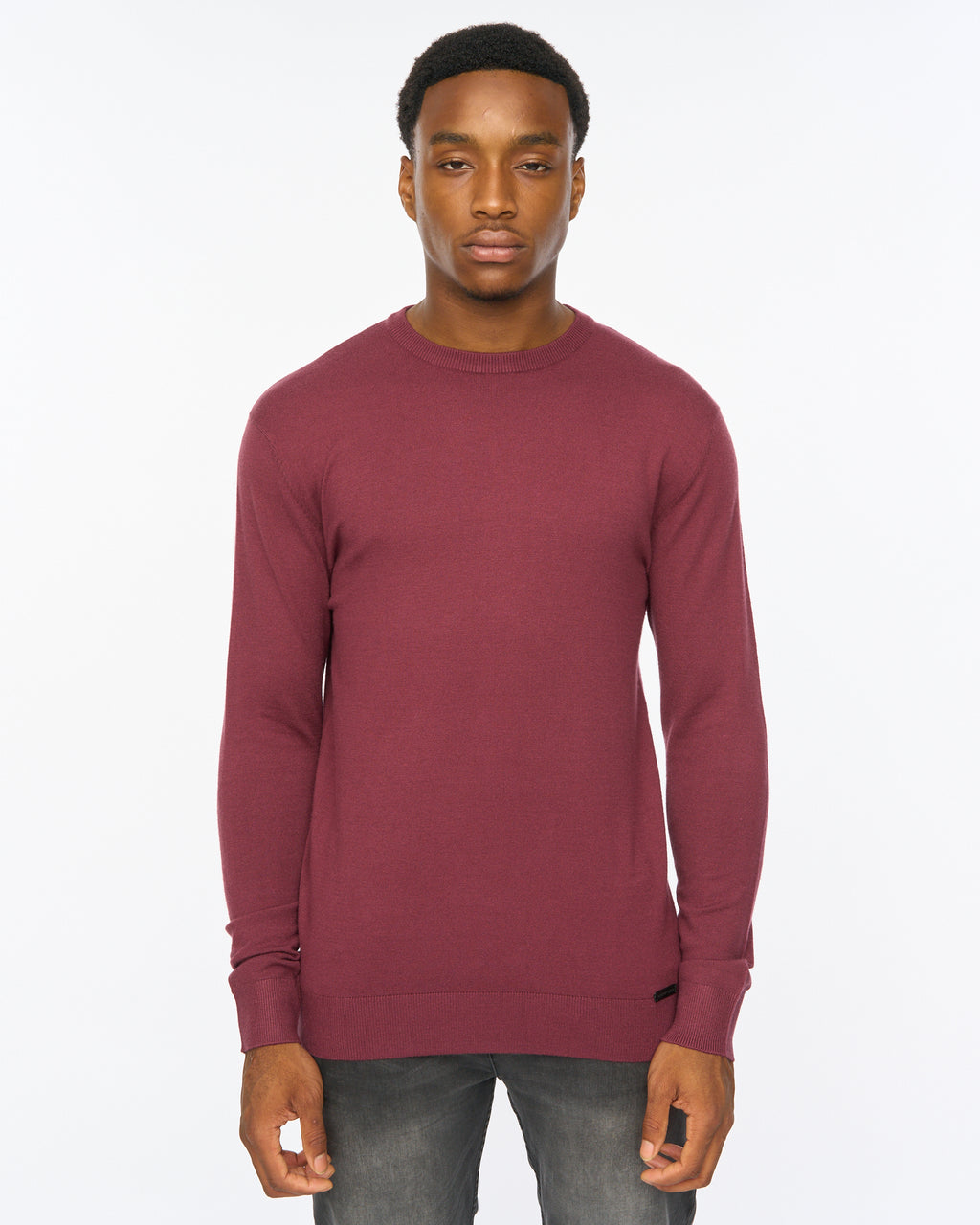 Duck & Cover Consenza Crew Knit  Raisin