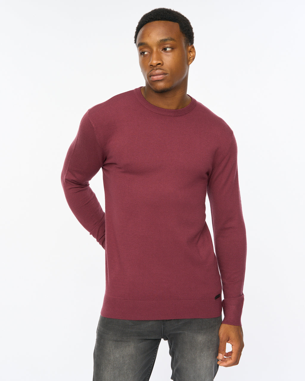 Duck & Cover Consenza Crew Knit  Raisin
