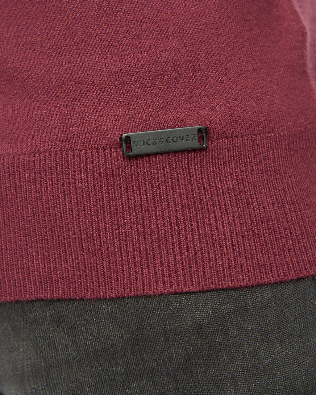 Duck & Cover Consenza Crew Knit  Raisin