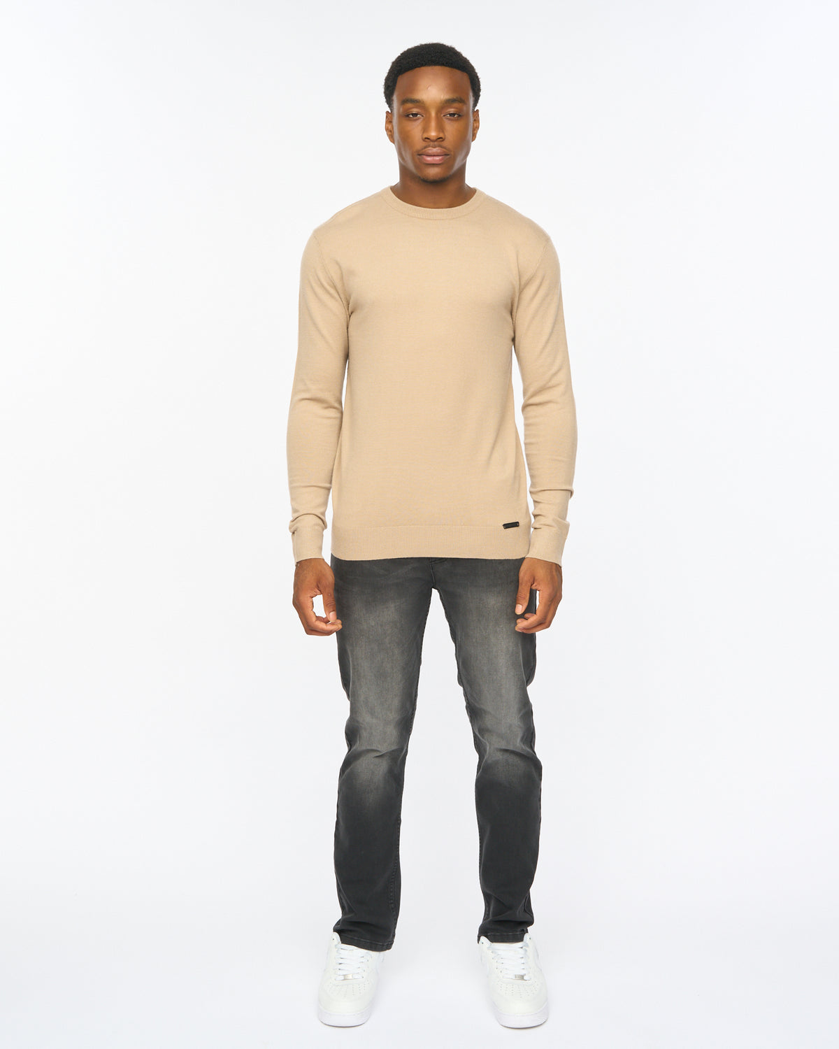 Duck & Cover Consenza Crew Knit Stone
