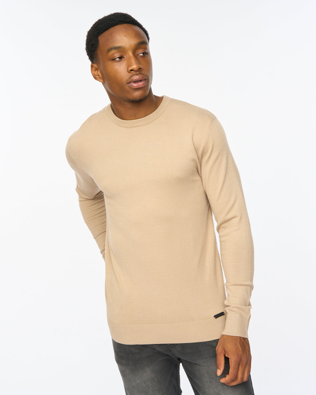 Duck & Cover Consenza Crew Knit Stone