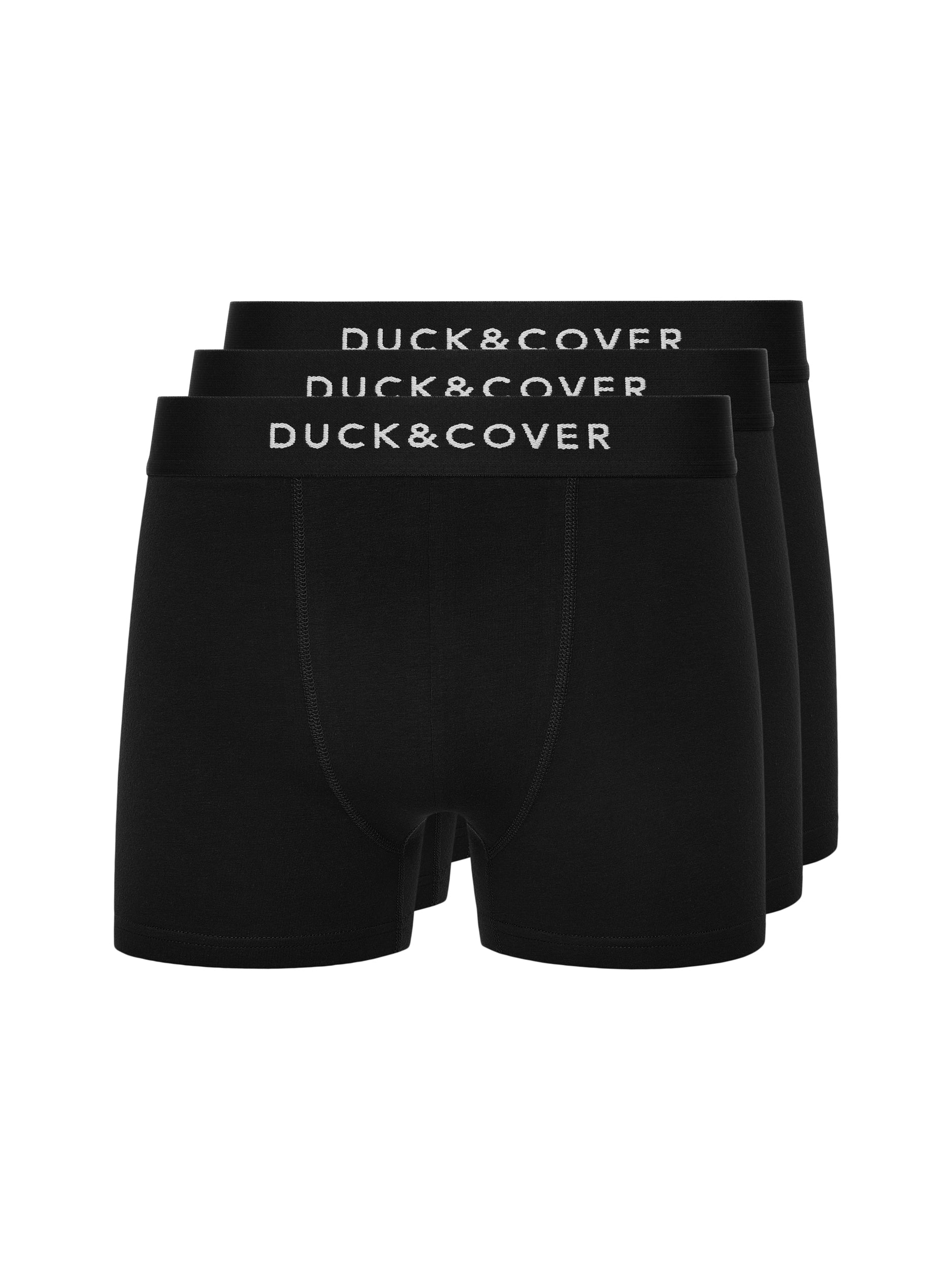 Duck & Cover Sagnet Boxers All  Black 3 pack