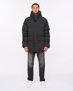 Duck and Cover Fletchley Puffer Jacket   Black
