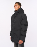 Duck and Cover Fletchley Puffer Jacket   Black