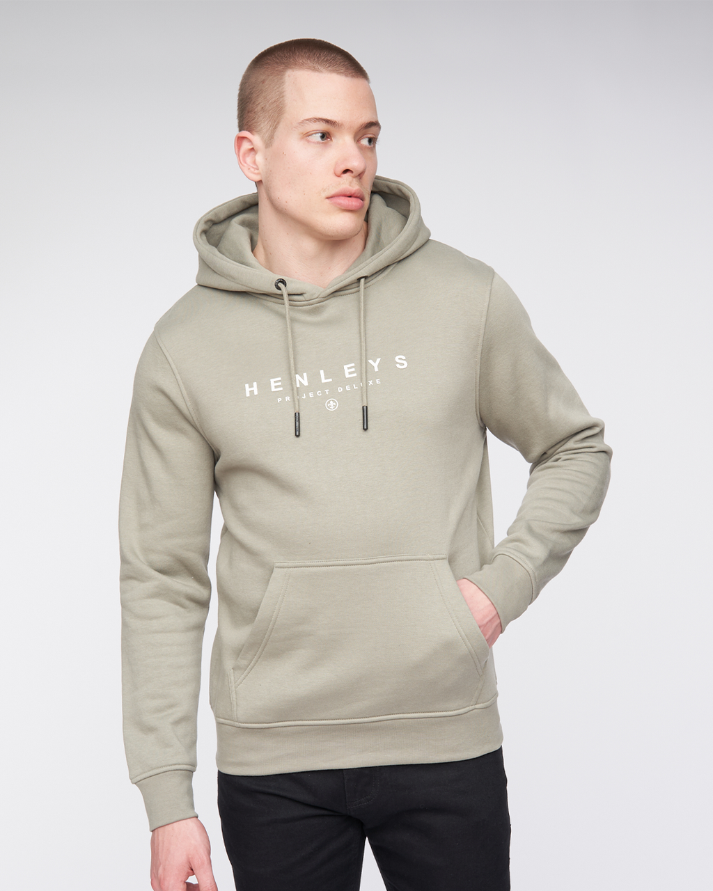 Henleys Ninesix Hoody  Dusty Olive