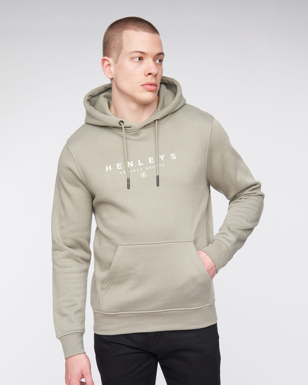 Henleys Ninesix Hoody  Dusty Olive