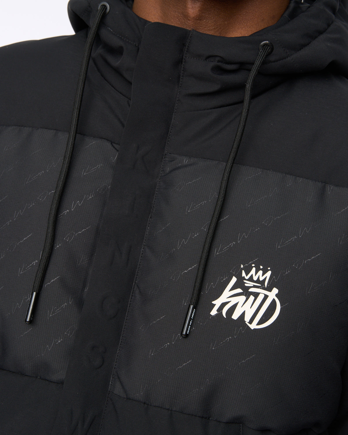 KWD Fractioned Puffer Jacket Black