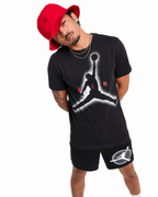 Nike Air Jordan Large Graphic Mens T Shirt in Black