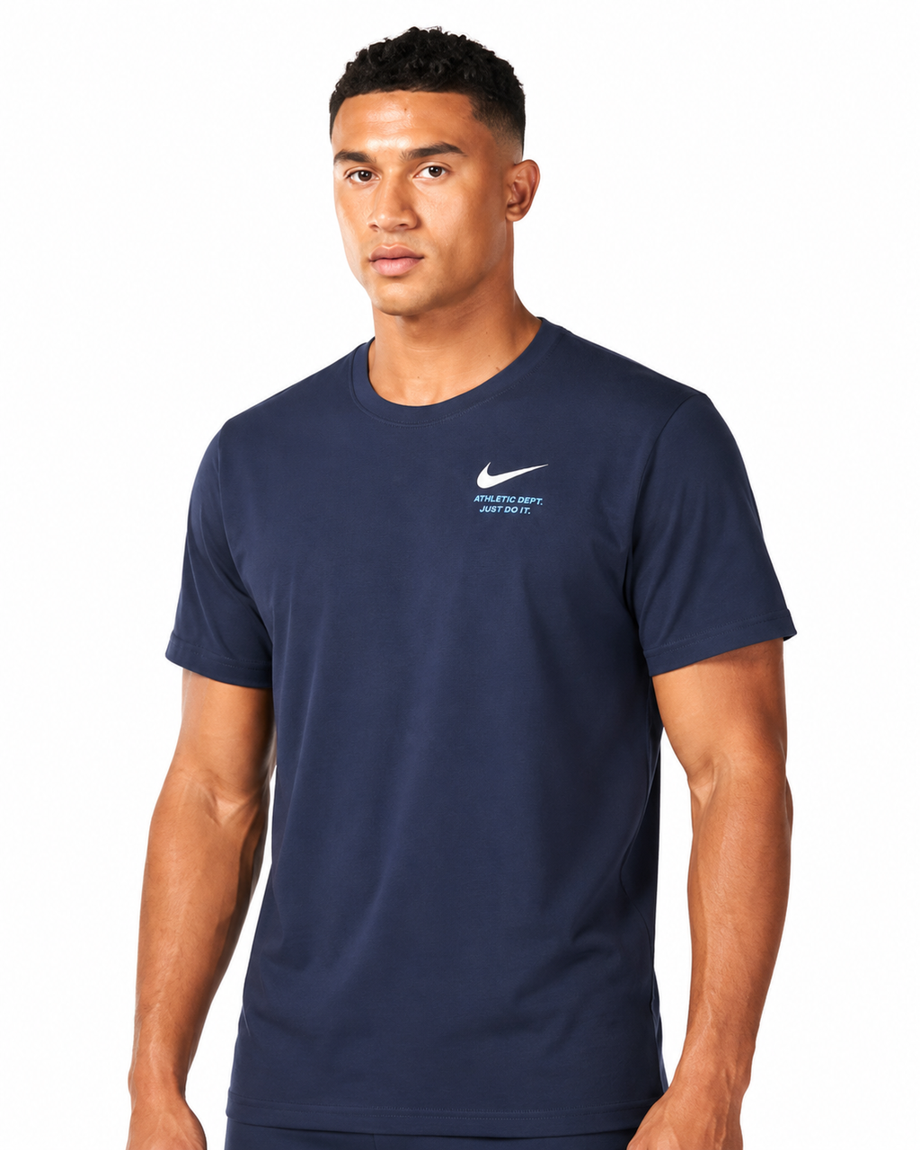 Nike Athletic T Shirt And Shorts Set Navy Colour Blue