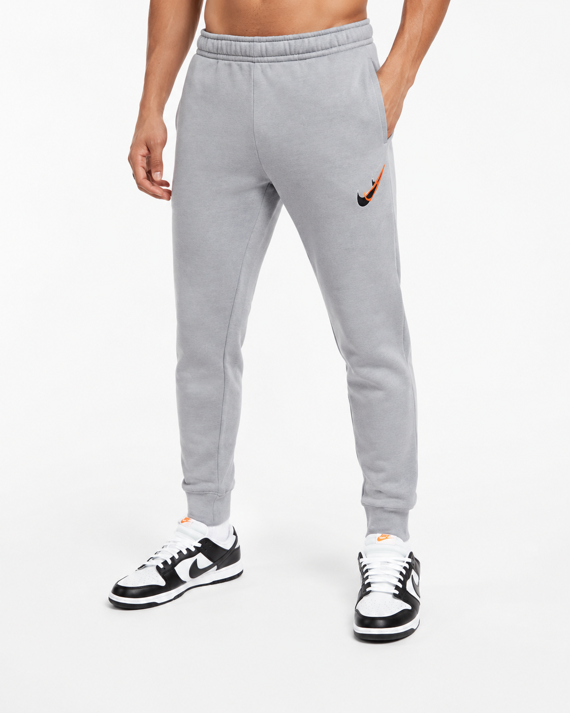 Nike Grey Moto Fleece Hooded Tracksuit Colour Grey
