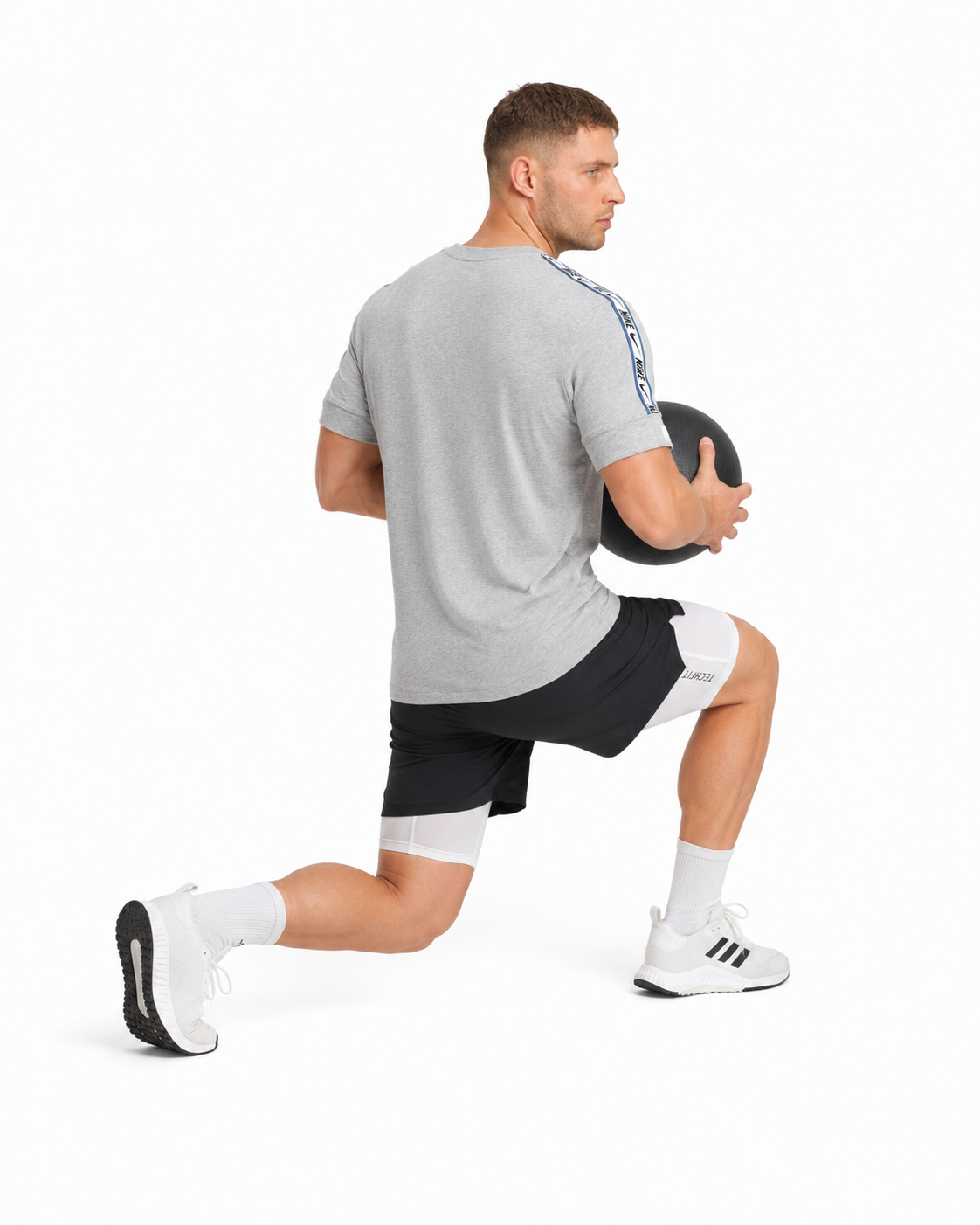 Nike Grey Repeat Sportswear Mens T-Shirt