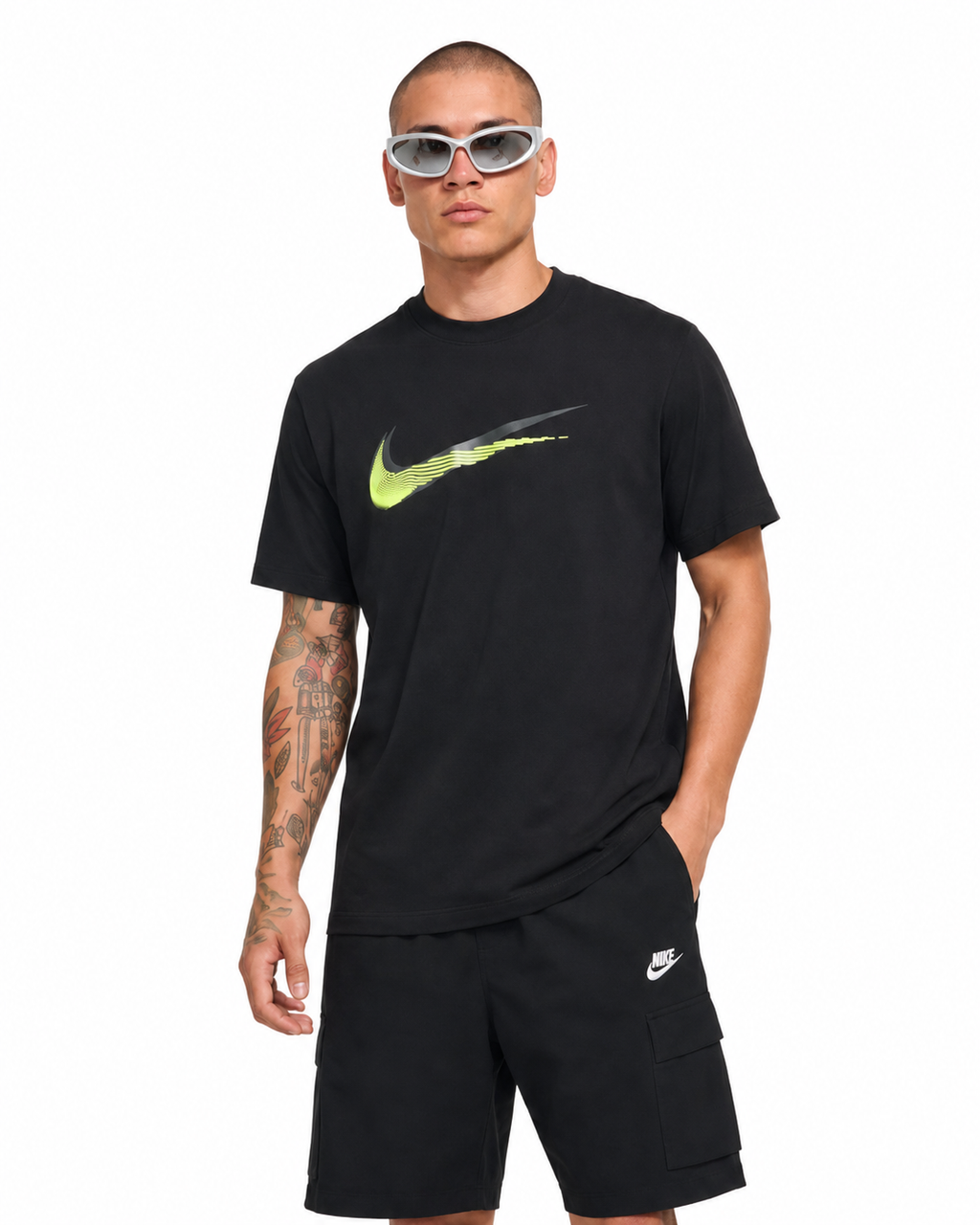 Nike Swoosh Sportswear Black Mens T-Shirt