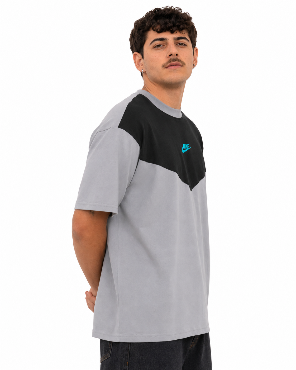 Nike Tech Sportswear Mens Grey/Black T-Shirt