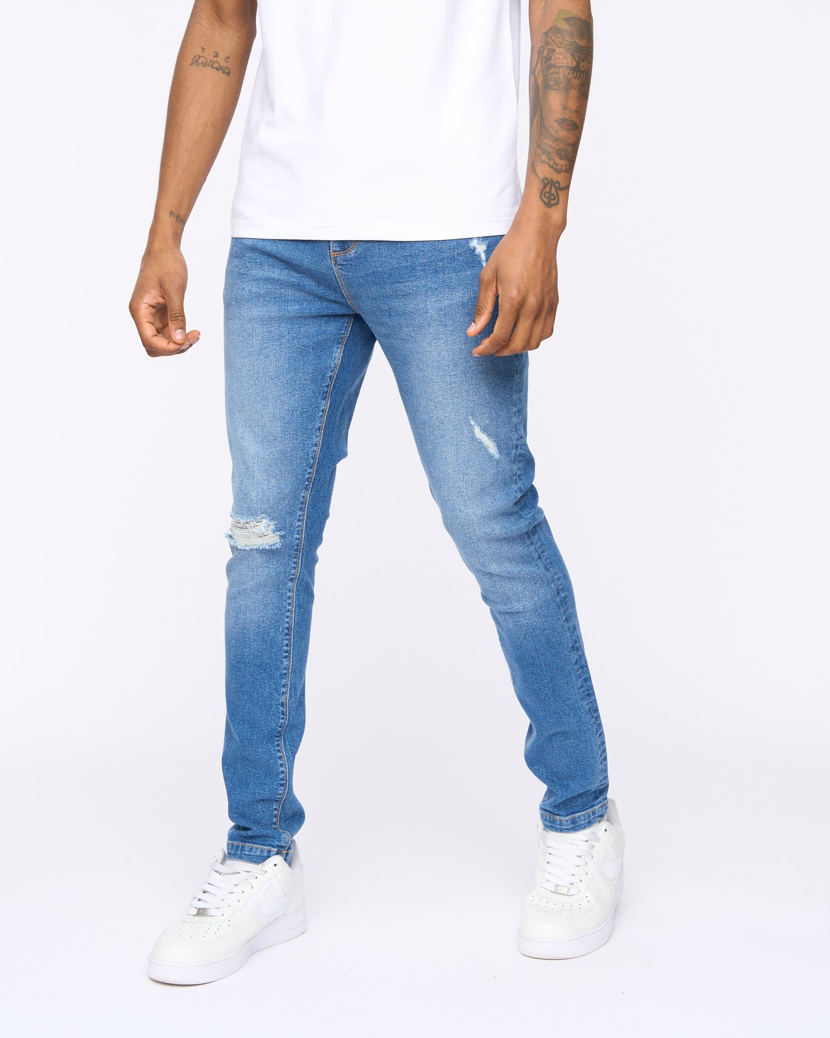 Sik Silk Skinny Roke  Jeans Light Blue