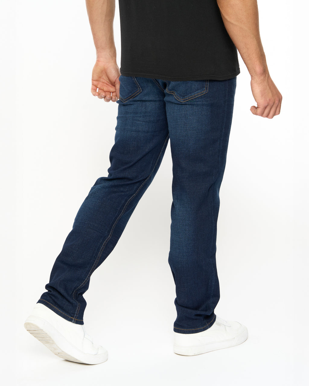 Mens Nezzy Straight Leg Jeans Dark Wash