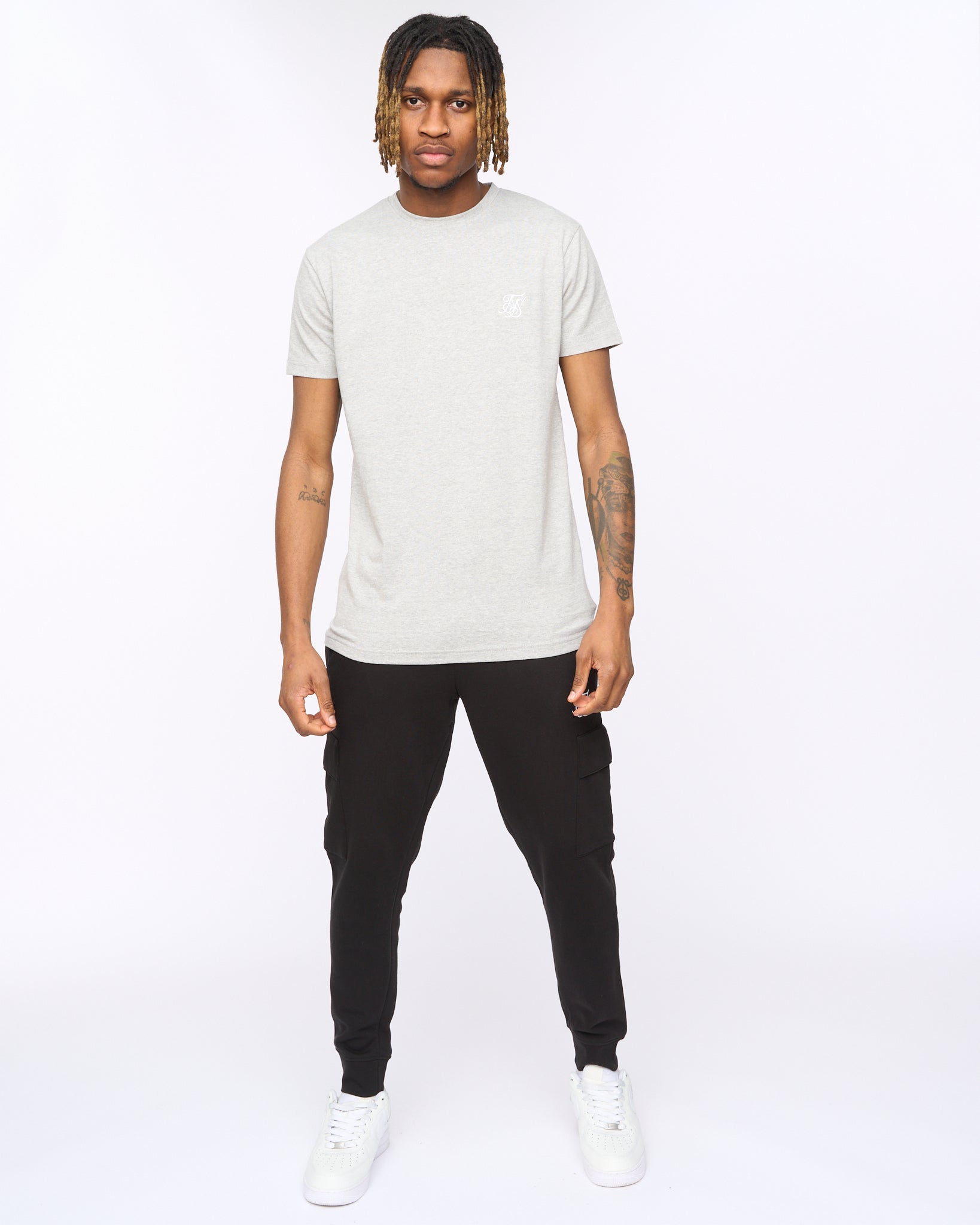 Sik Silk T Shirt Gray