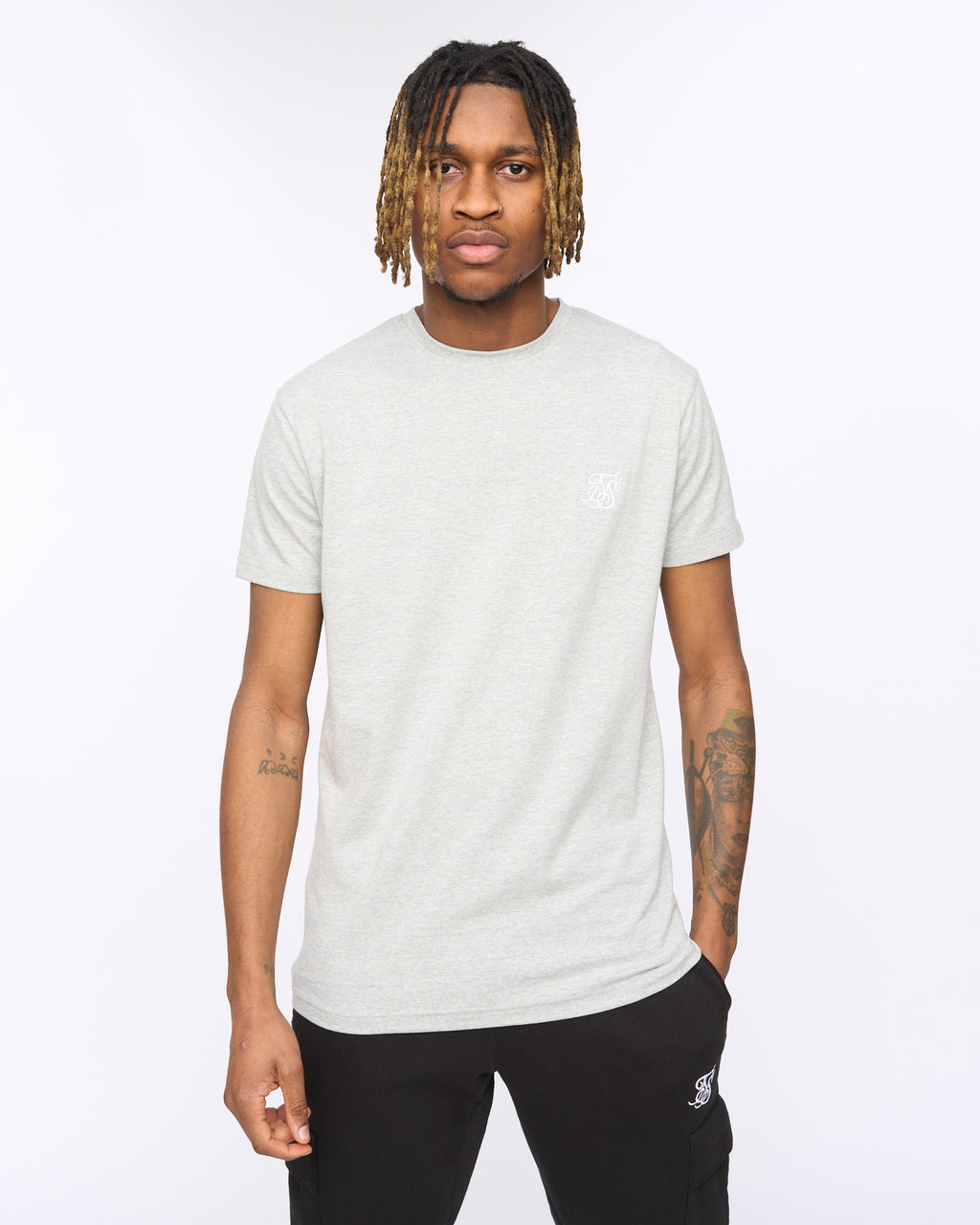 Sik Silk T Shirt Gray