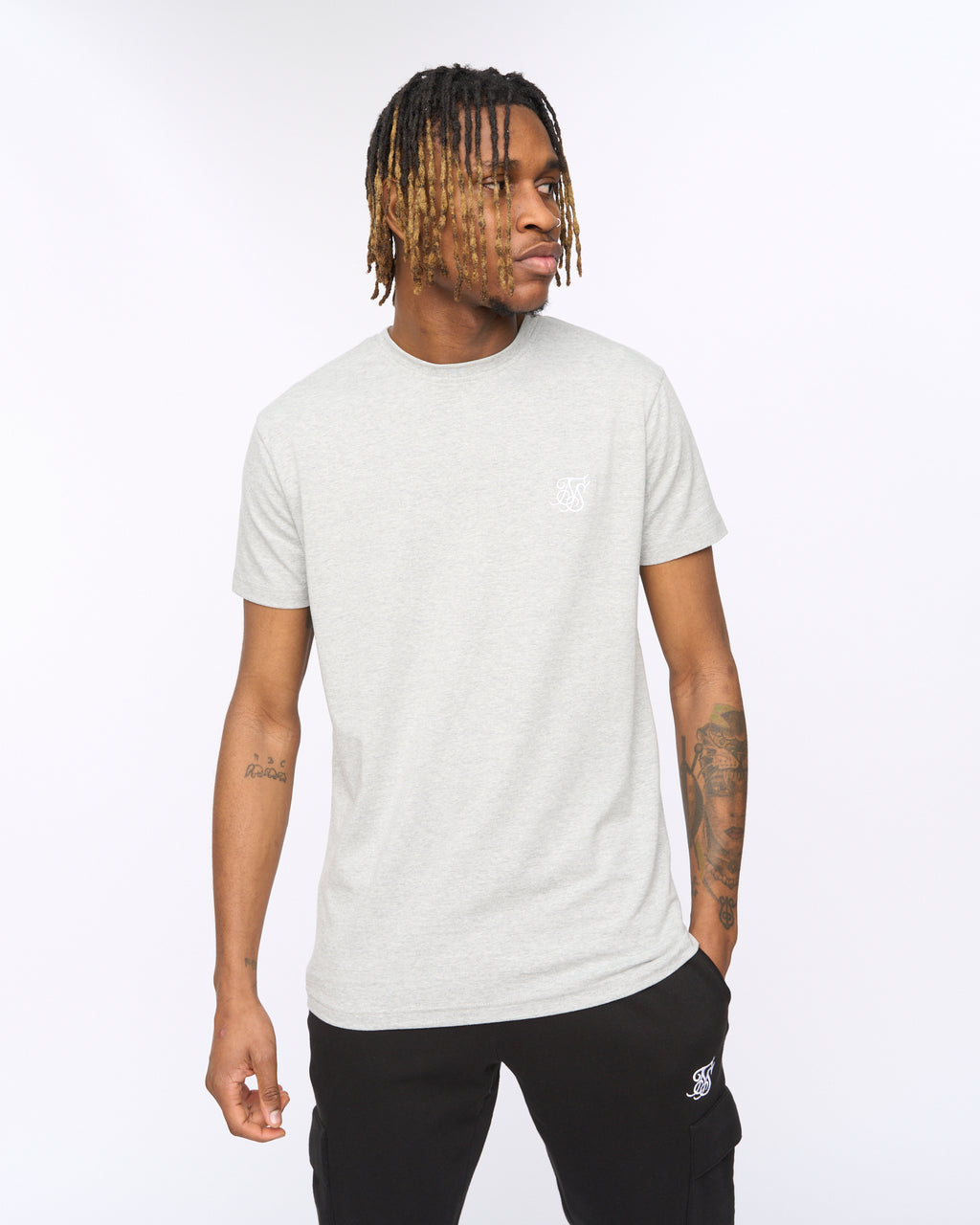 Sik Silk T Shirt Gray