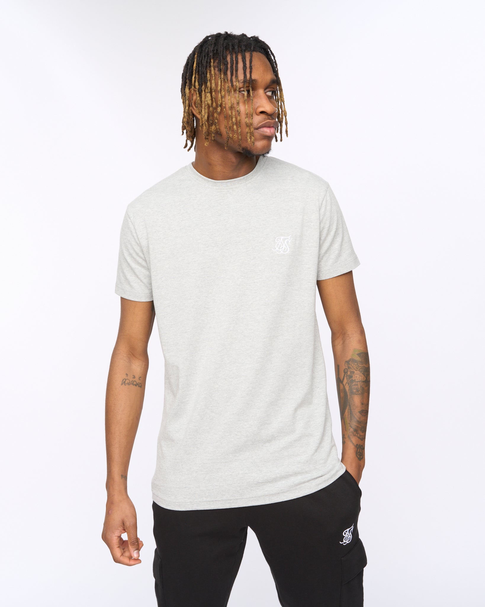 Sik Silk T Shirt Gray